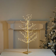 Load image into Gallery viewer, Gold LED Twig Tree 36"H