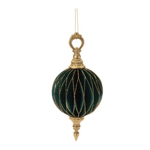Load image into Gallery viewer, Glittered Folded Paper Ornaments (Set of 6)