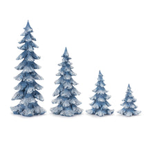 Load image into Gallery viewer, Flocked Pine Tree (Set of 4)