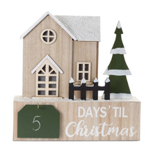 Load image into Gallery viewer, LED House Christmas Countdown 12"L