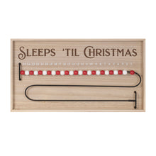 Load image into Gallery viewer, Wood Beaded Christmas Countdown 20"L