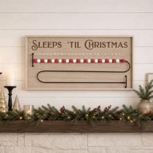 Load image into Gallery viewer, Wood Beaded Christmas Countdown 20"L