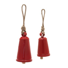 Load image into Gallery viewer, Rustic Metal Bell Ornament (Set of 4)