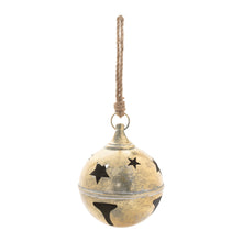 Load image into Gallery viewer, Distressed Metal Bell Ornament (Set of 2)