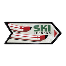 Load image into Gallery viewer, Metal Ski Lessons Sign (Set of 2)