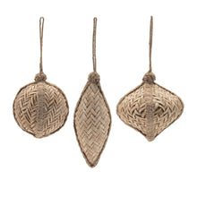 Load image into Gallery viewer, Woven Bamboo Ornament (Set of 6)