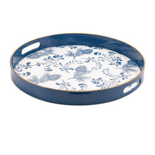 Load image into Gallery viewer, Round Pine Print Tray 13.5"H