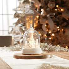 Load image into Gallery viewer, LED Rotating Santa's Sleigh Globe 8.5"H