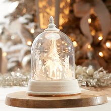 Load image into Gallery viewer, LED Rotating Santa's Sleigh Globe 8.5"H