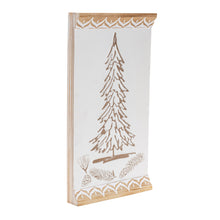 Load image into Gallery viewer, Carved Wood Pine Tree Wall Art 19"H