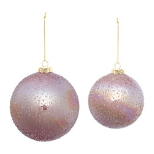 Load image into Gallery viewer, Iridescent Beaded Glass Ornament (Set of 4)