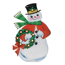 Load image into Gallery viewer, Nostalgic Snowman LED Display 24"H