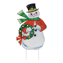 Load image into Gallery viewer, Nostalgic Snowman LED Display 24"H