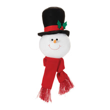 Load image into Gallery viewer, Plush Snowman Head Ornament (Set of 2)