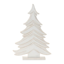Load image into Gallery viewer, Carved Wood Pine Tree (Set of 2)