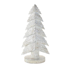 Load image into Gallery viewer, White Christmas Tabletop Trees (Set of 2)