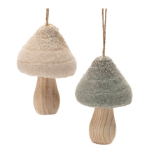 Load image into Gallery viewer, Felt Fabric Mushroom Ornament (Set of 12)