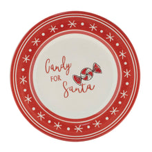 Load image into Gallery viewer, Ceramic Santa Candy Plate (Set of 4)