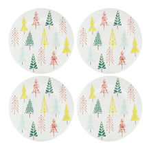 Load image into Gallery viewer, Ceramic Pine Tree Print Plate (Set of 4)