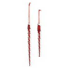 Load image into Gallery viewer, Twisted Glass Icicle Ornament (Set of 12)