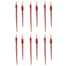 Load image into Gallery viewer, Twisted Glass Icicle Ornament (Set of 12)