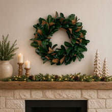 Load image into Gallery viewer, Magnolia Leaf Wreath 24"D