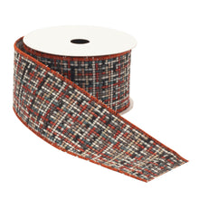Load image into Gallery viewer, Checkered Woven Wired Ribbon (Set of 2)