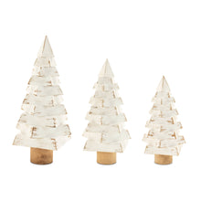 Load image into Gallery viewer, Modern Wood Pine Tree (Set of 3)
