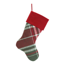 Load image into Gallery viewer, Plaid Print Stocking (Set of 2)