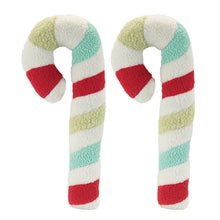 Load image into Gallery viewer, Plush Candy Cane Decor (Set of 2)