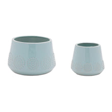 Load image into Gallery viewer, Ceramic Starburst Pattern Planter (Set of 2)
