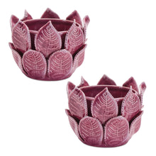 Load image into Gallery viewer, Storeware Bud Vase with Leaves Accent (Set of 2)