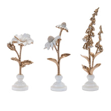 Load image into Gallery viewer, Ceramic Floral Stem Sculpture (Set of 3)