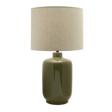 Load image into Gallery viewer, Modern Glazed Ceramic Table Lamp 27.5"H