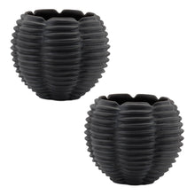 Load image into Gallery viewer, Ribbed Ceramic Bud Vase (Set of 2)