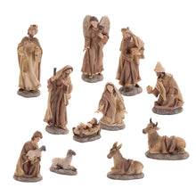 Load image into Gallery viewer, Nativity Figurines with Gold Accents (Set of 11)