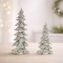 Load image into Gallery viewer, Frosted Evergreen Tree (Set of 2)