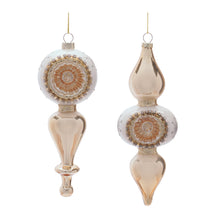 Load image into Gallery viewer, Glass Finial Reflector Ornament Set of 12