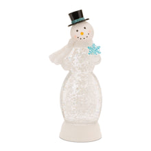 Load image into Gallery viewer, LED Snowman Snow Globe 13"H