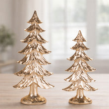 Load image into Gallery viewer, Metallic Pine Tree (Set of 2)