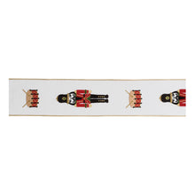 Load image into Gallery viewer, Embroidered Nutcracker Wired Ribbon 4" x 5 Yds.
