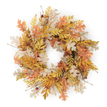 Load image into Gallery viewer, Harvest Oak Leaf Wreath 24"D