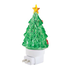 Load image into Gallery viewer, Christmas Tree Snow Globe Night Light 7"H