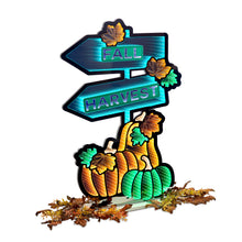 Load image into Gallery viewer, Fall Harvest Pumpkin Sign Ekkolight 35"H