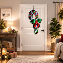 Load image into Gallery viewer, Hanging Candy Cane with Holly Ekkolight 35"H