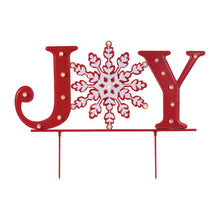 Load image into Gallery viewer, LED JOY Snowflake Planter Stake