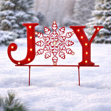 Load image into Gallery viewer, LED JOY Snowflake Planter Stake
