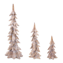 Load image into Gallery viewer, Carved Pine Tree (Set of 3)