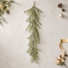 Load image into Gallery viewer, Glitter Pine Hanging Garland 48"