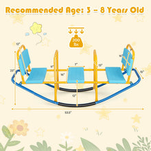 Load image into Gallery viewer, Outdoor Kids Seesaw Swivel Teeter for 3 to 8 Years Old-Blue